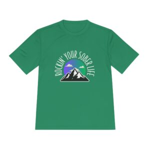 "Mountain Mindset" Moisture Wicking Tee (Purple/Green)